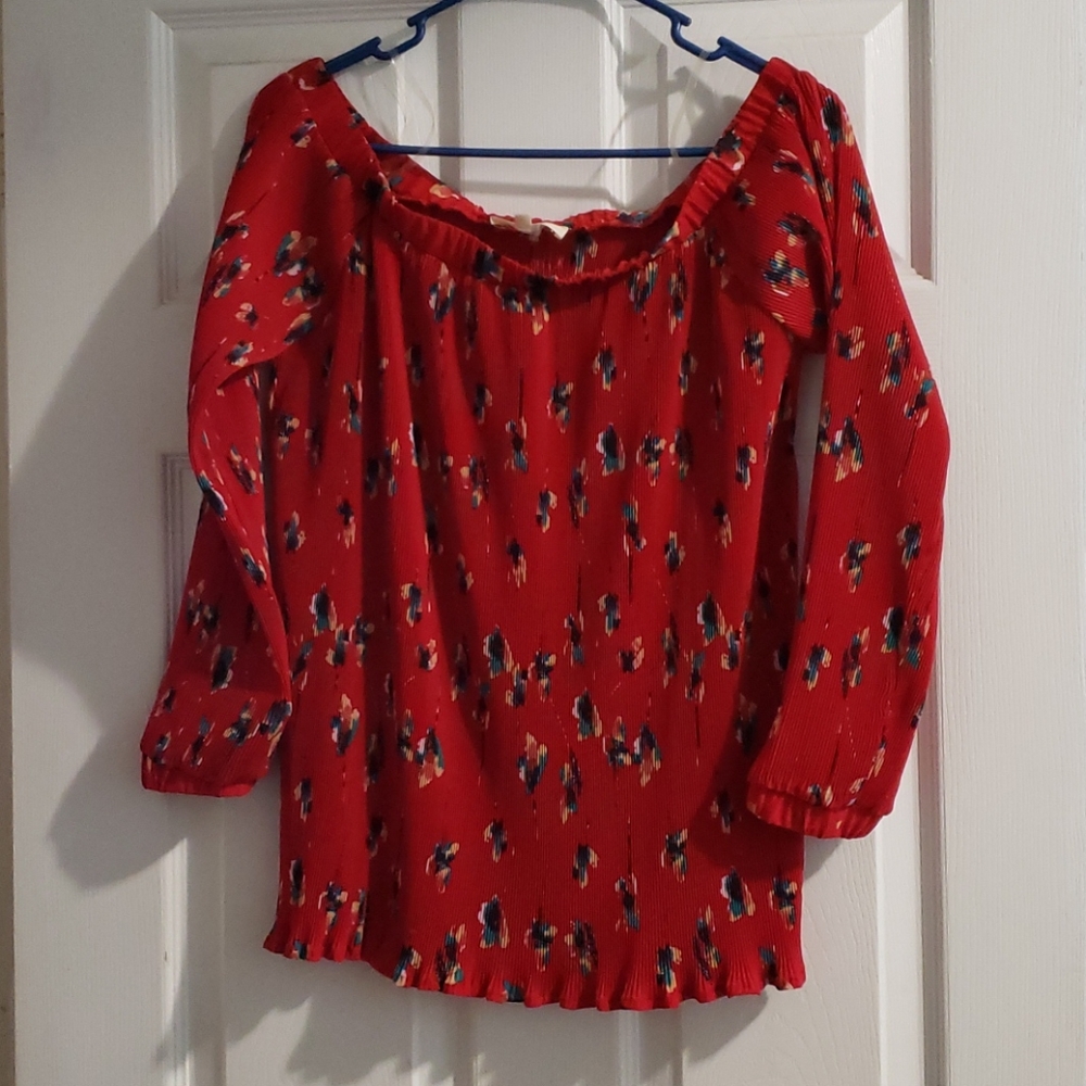 Entro off-shoulder long sleeve blouse